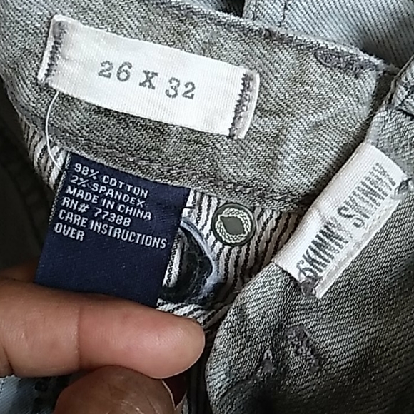 MADEWELL skinny skinny jeans lt. gray denim 26x32 - Picture 4 of 8